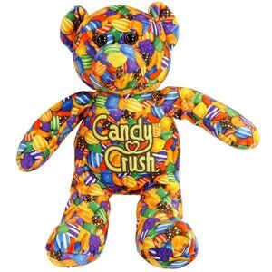 Candy Crush Teddy Bear Plush 2014 King Stuffed Animal Colorful